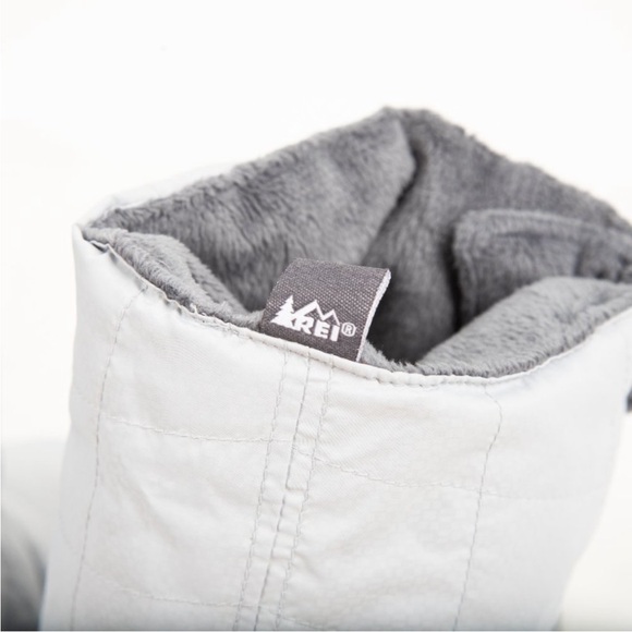 REI Co-op Cabiniste Down Camp Booties Gray Pearl Size Small 6 - 7 - Picture 5 of 7